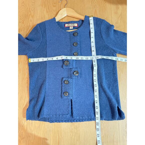 Beyond Threads Womens Cardigan Sweater alpaca Wool Button Front Made in Peru S - Picture 8 of 8